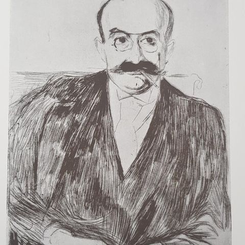 Edvard Munch - Portrett av dr. Max Asch (plakat)