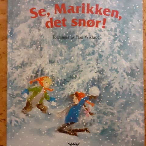 SE MARIKKEN, DET SNØR - Astrid Lindgren. SOM NY! Kjøp den til Desember!