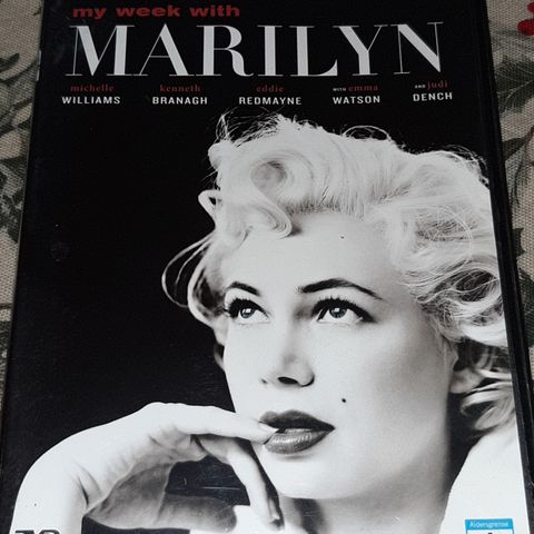 My Week With Marilyn (DVD)norsk tekst