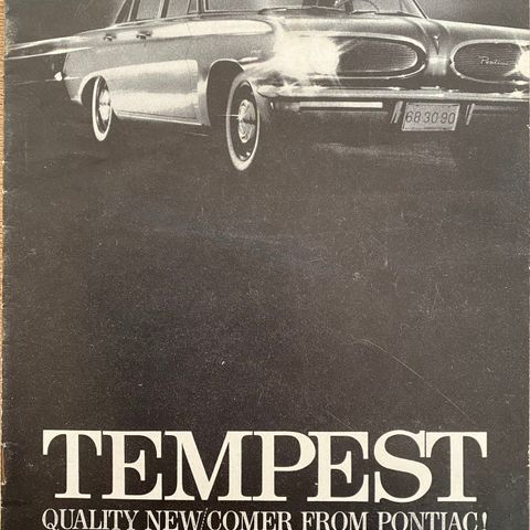 1961 Pontiac Tempest salgsbrosjyre