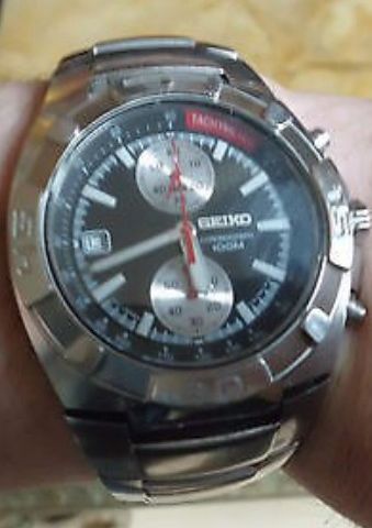 SEIKO 7T94-0AE0 CHRONOGRAPH .SELGES VELDIG BILLIG