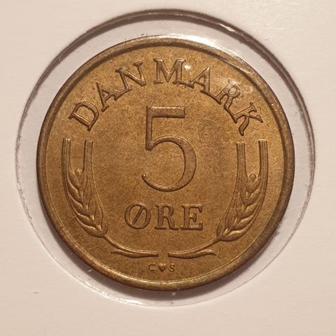 Danske mynter 5 øre og 2 øre