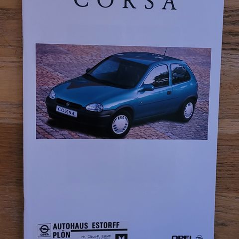 Brosjyre Opel Corsa 1994 (utgave 08/1993)