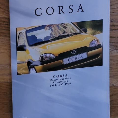 Brosjyre Opel Corsa 1998 (07/1997)