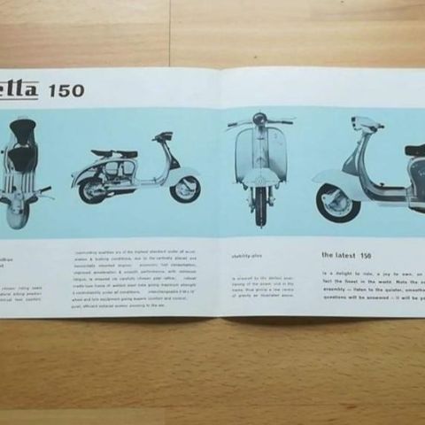 Lambretta 150 brosjyre.