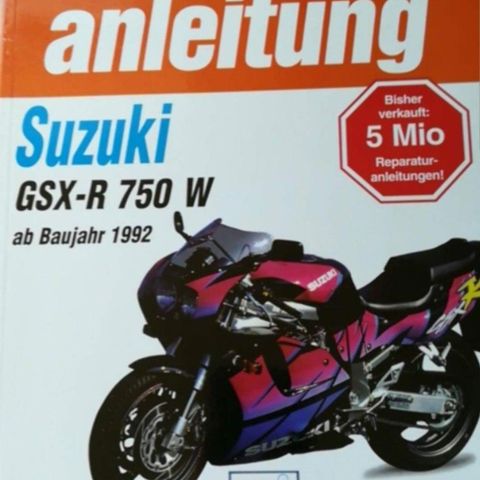 Suzuki GSX-R 750 verkstebok.