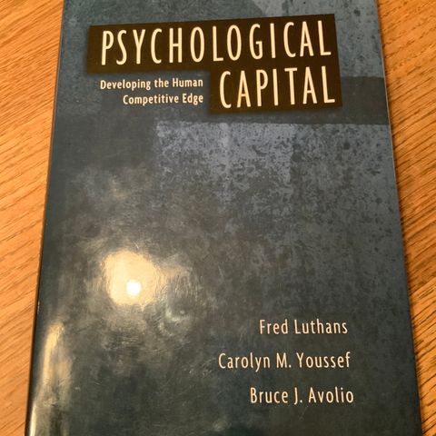 Psychological capital, Luthans, Youssef, Avilio