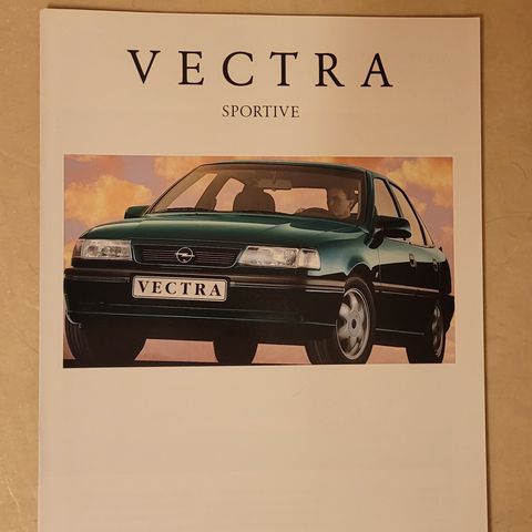 Brosjyre Opel Vectra Sportive 1994 (06/1993)