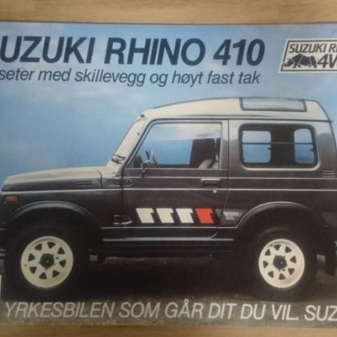 Suzuki 410 4x4 brosjyre.