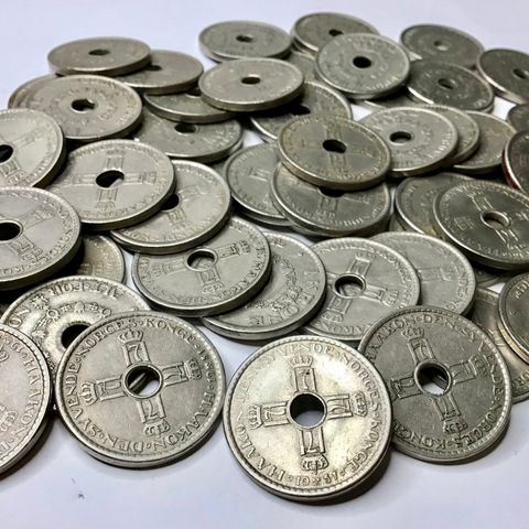 1 krone 1951 myntene .. selges sammen