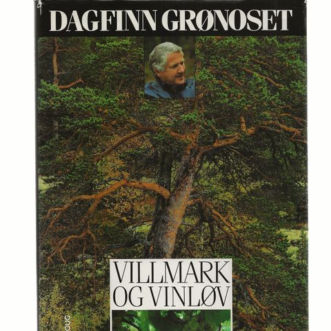 Dagfinn Grønoset Villmark og vinløv  gluggsol over minner 1988 innb.m.omslag