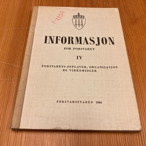 INFORMASJON FOR FORSVARET IV