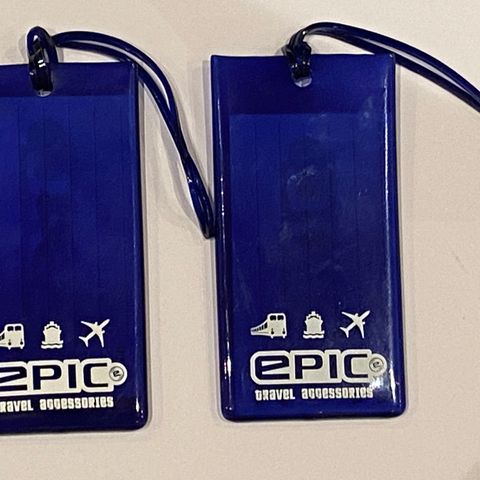 EPIC TRAVEL ACCESSORIES Tags adresselapper til å merke baggasje med