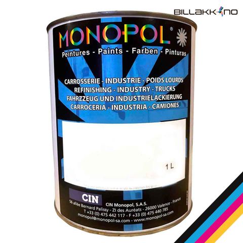 Monopol 701 2K Polyuretanlakk RAL/NCS farger, 1L