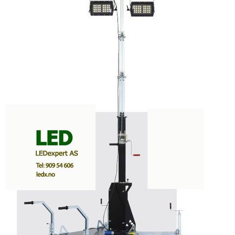 LED 4×160 W Mobil lys mast model B2