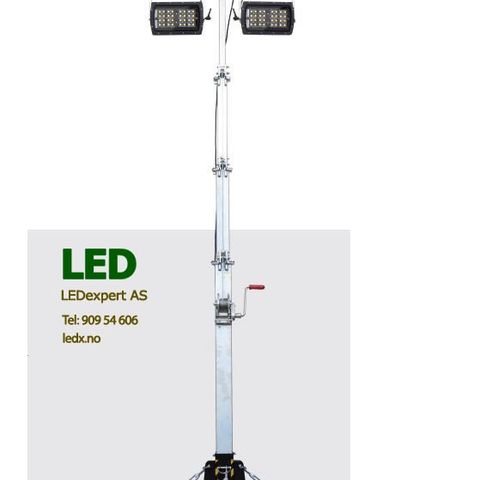 LED 4×160 W Mobil lys mast model M