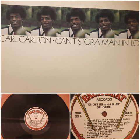 VINTAGE/RETRO LP-VINYL "CARL CARLTON/CAN'T STOP A MAN IN LOVE 1982/73"