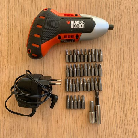 Black&Decker Gyro driver/skrutrekker+47 bits