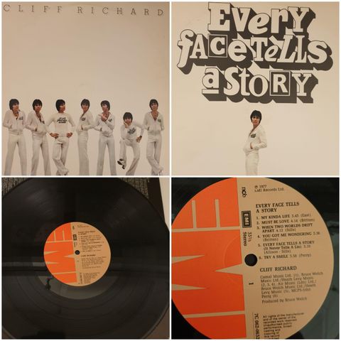 VINTAGE/RETRO LP-VINYL "CLIFF RICHARD/EVERY FACE TELLS A STORY 1977"