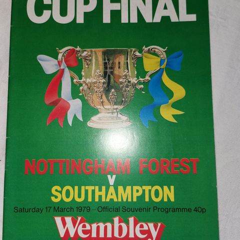 The football league CUP-Final Nottingham Forest vs Southampton 17.03.79. FV71
