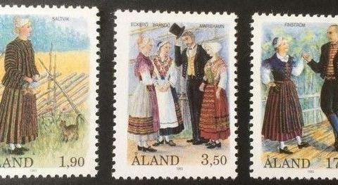 Åland 1993 Folkedrakter AFA 72-74 Postfrisk