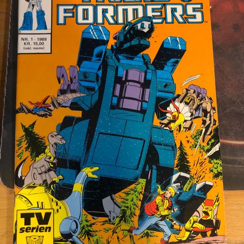 Transformers blad fra 1988