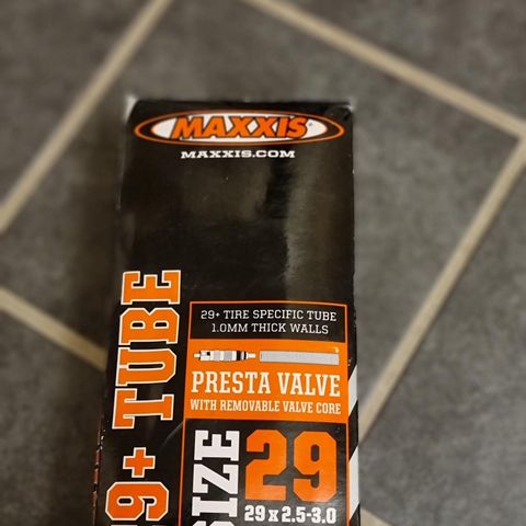 Maxxis tube size 29x2.5-3.0