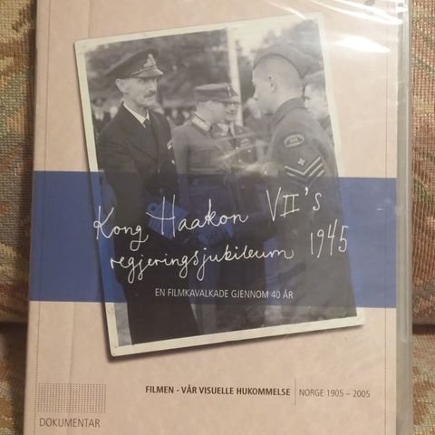 DVD-film om Kong Haakon VI ´s regjeringsjubileum 1945.