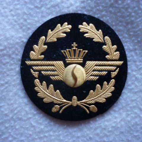 Vintage ving/crest fra det belgiske flyselskapet Sabena (1923-2001).