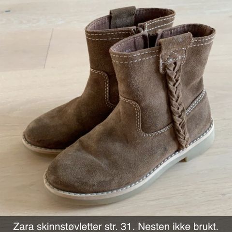 Zara skinnstøvletter str. 31