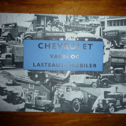 Chevrolet lastebil 1935 - original norsk brosjyre