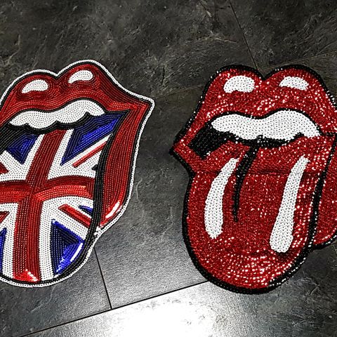 Store Rolling Stones ryggmerker. (Gratis frakt.)