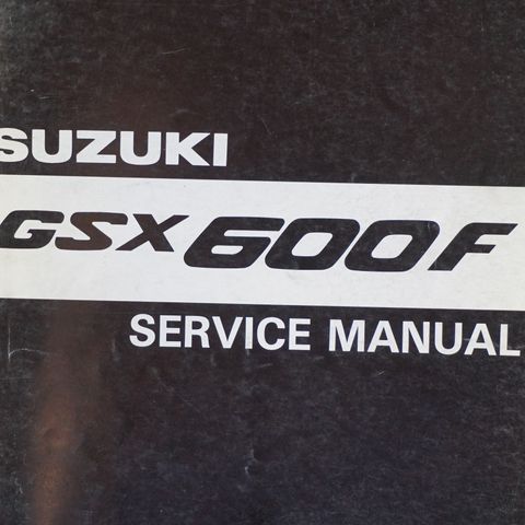 Suzuki GSX600F Service manual.