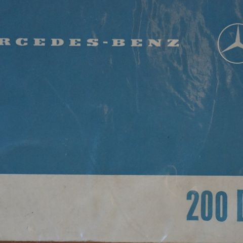 Mercedes "200D eiers håndbok 1962