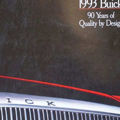 Buick 1993 jubileumsbrosjyre 90 år