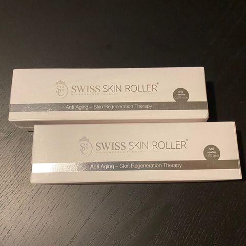 Ny og ubrukt Swiss Skin Roller 0.20 + 1.00 mm + vaskespray