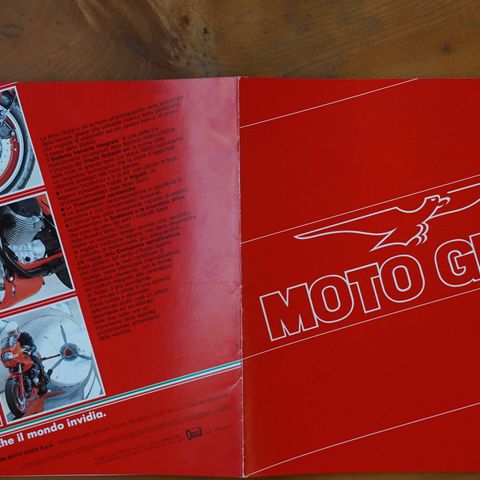 Moto Guzzi  125-1000cc brosjyre.
