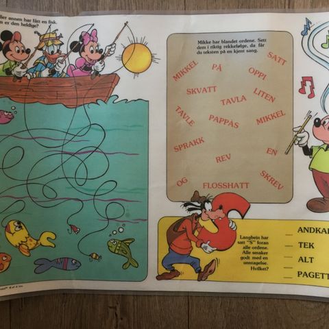 Walt Disney plastbrikke Vintage Samleobjekt