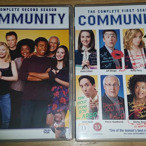 Community Sesong 1 & 2  Dvd selges samlet!