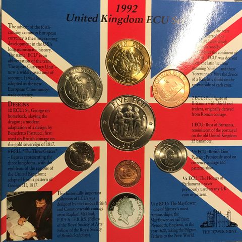 1992 United Kingdom ECU Set