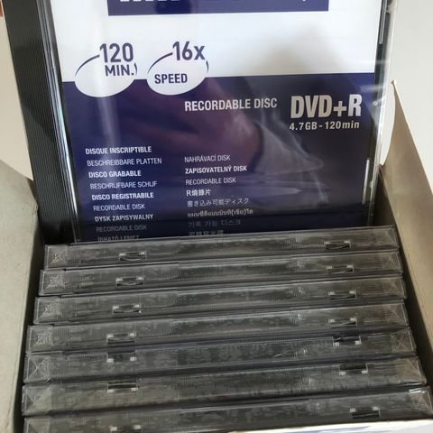 Recordable disc DVD+R 120 min. 8 stk.