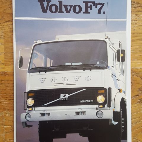 Brosjyre Volvo F7 1982