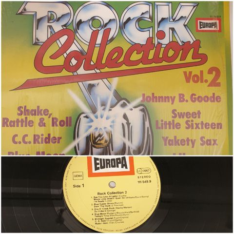 VINTAGE/RETRO LP-VINYL "ROCK/COLLECTION VOL 2"