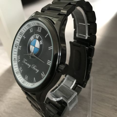BMW ur  med eget navn/tekst . kr 750.- inkl frakt