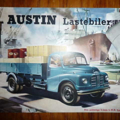 Austin lastebil 5 tonn L.W.B original brosjyre reklame bilbrosjyre