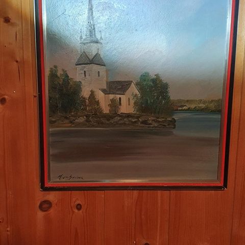 maleri av nes kirke 