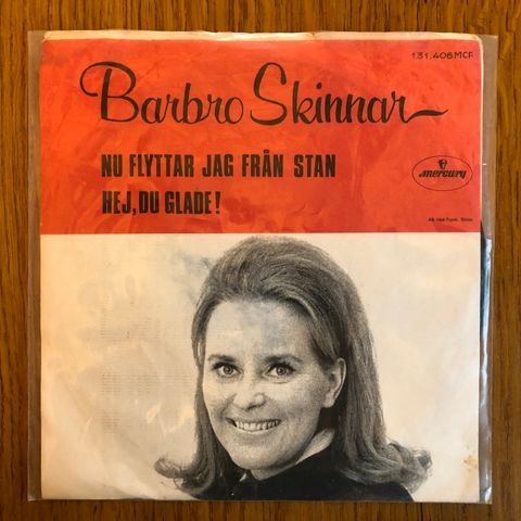 Singel - retro vinyl musikk fra Barbro Skinnar - 1968