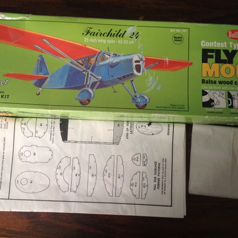 Guillow's Fairchild 24 Stage 2 Model  KIT