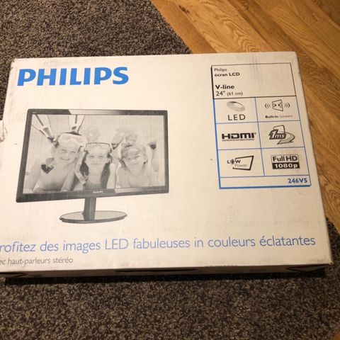 Philips LCD monitor 24" SmartControl Lite, W-LED system- IPS