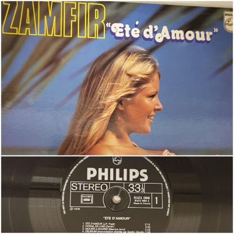 VINTAGE/RETRO LP-VINYL "ZAMFIR/ETE D'AMOUR 1976 "